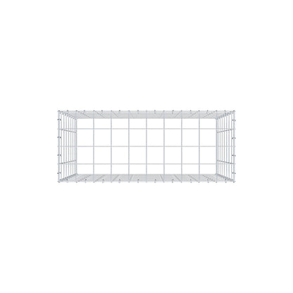 Mounted gabion type 3 100 cm x 80 cm x 40 cm (L x H x D), mesh size 10 cm x 10 cm, C-ring