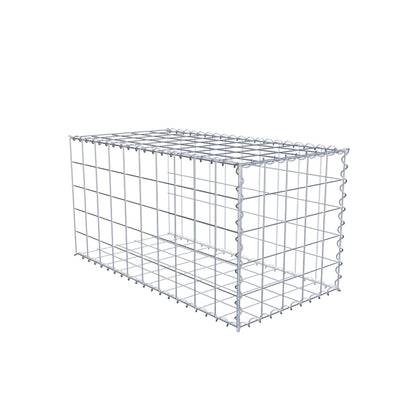 Anbaugabione Typ 2 100 cm x 50 cm x 50 cm (L x H x T), Maschenweite 10 cm x 10 cm, Spirale