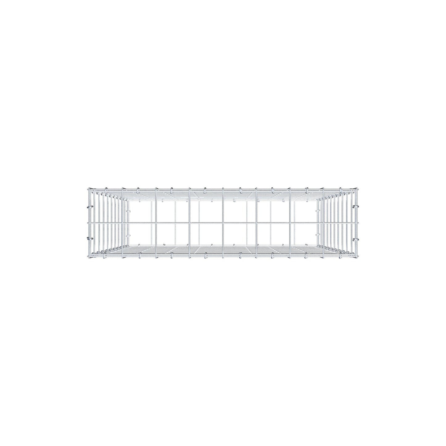 Gabion 100 cm x 80 cm x 20 cm (L x H x D), maskestørrelse 10 cm x 10 cm, C-ring
