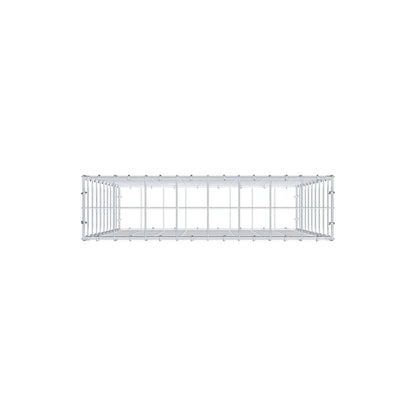 Gabion 100 cm x 80 cm x 20 cm (L x H x D), maskestørrelse 10 cm x 10 cm, C-ring