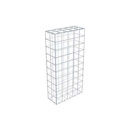 Gabion 100 cm x 20 cm x 50 cm (L x H x D), mesh size 10 cm x 10 cm, C-ring