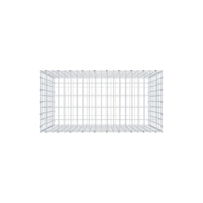 Gabion 100 cm x 90 cm x 50 cm (L x H x D), mesh size 5 x 10 cm, spiral ring