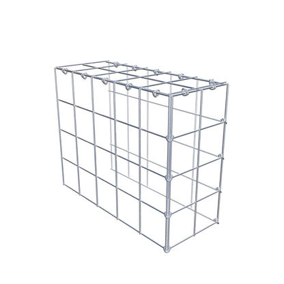 Mounted gabion type 4 50 cm x 40 cm x 20 cm (L x H x D), mesh size 10 cm x 10 cm, C-ring