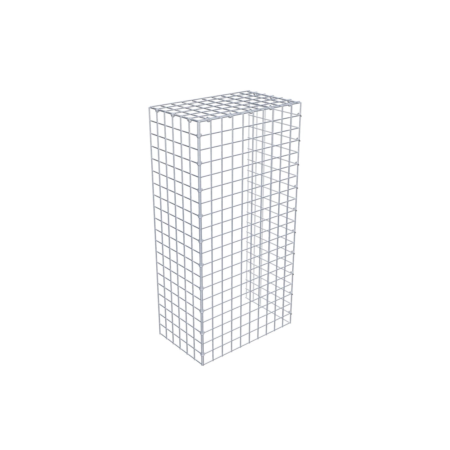 Gabião Tipo 4 100 cm x 30 cm x 50 cm (C x A x P), malhagem 5 cm x 5 cm, anel C