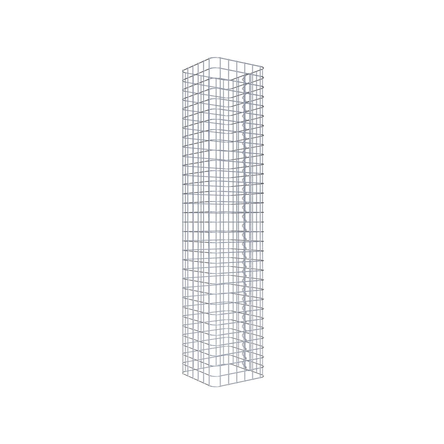 Gabionensäule eckig 32 cm x 32 cm, 160 cm Höhe, MW 5 cm x 5 cm