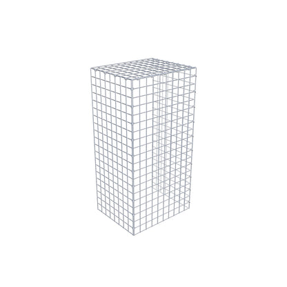Gavión adicional tipo 4 100 cm x 40 cm x 50 cm (L x A x P), malla 5 cm x 5 cm, anillo en C