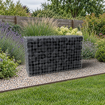 Gabion 100 cm x 60 cm x 30 cm (L x H x P), mailles 5 cm x 5 cm, spirale