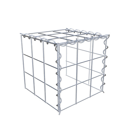 Opvokset gabion type 4 30 cm x 30 cm x 30 cm (L x H x D), maskestørrelse 10 cm x 10 cm, spiral