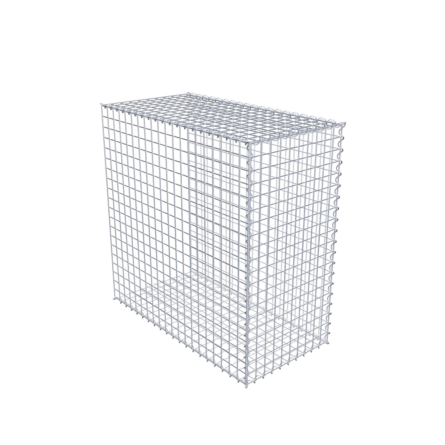 Gabion rapporté type 2 100 cm x 100 cm x 50 cm (L x H x P), mailles 5 cm x 5 cm, spirale