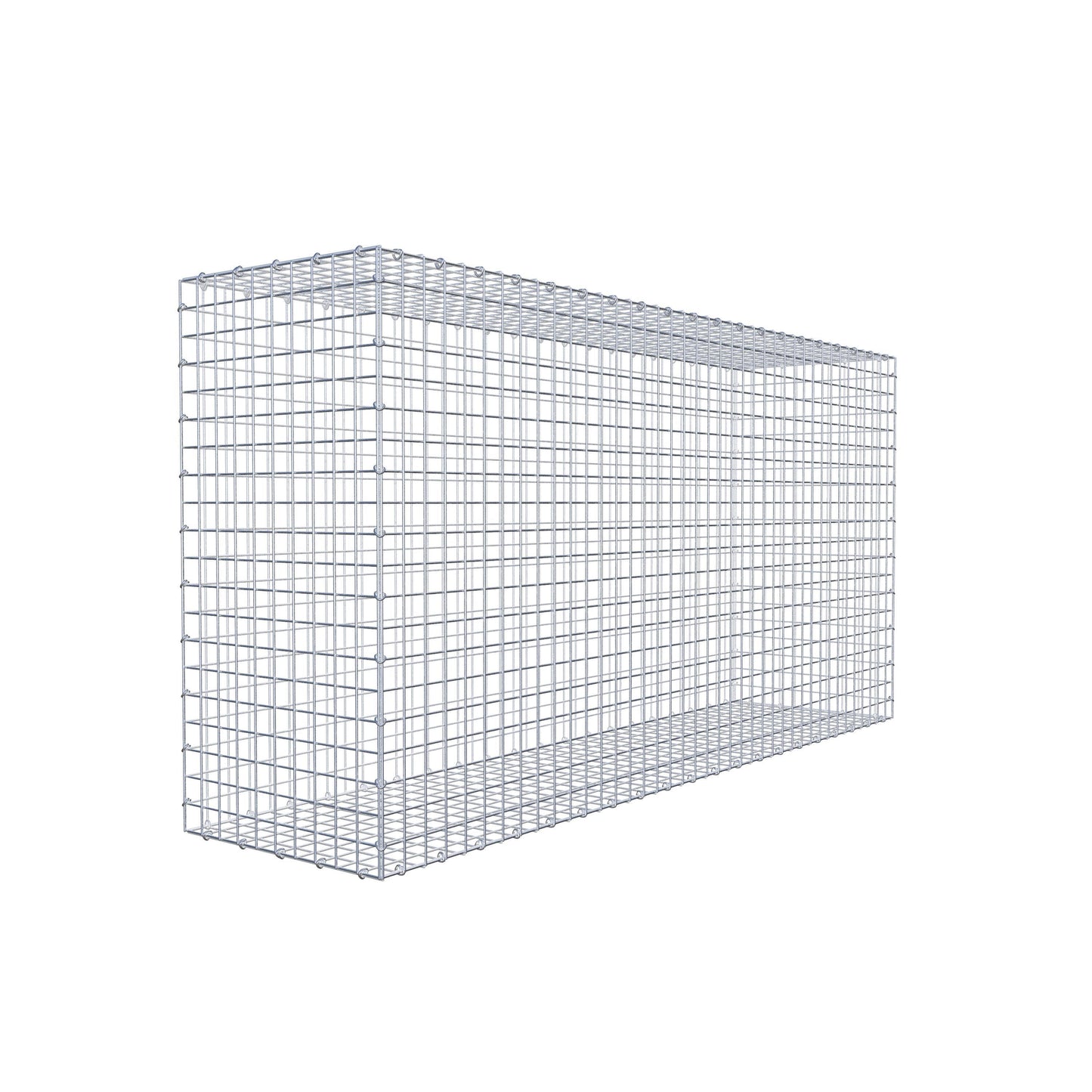 Gavión 200 cm x 100 cm x 50 cm (L x A x P), malla 5 cm x 5 cm, anillo en C
