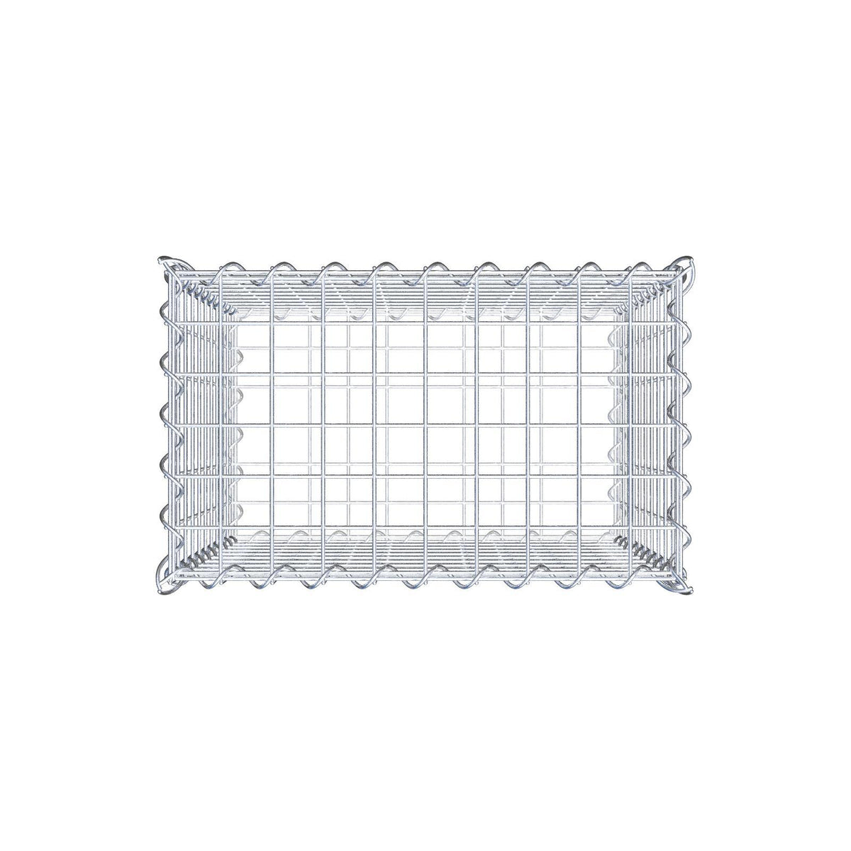Gabion 50 cm x 50 cm x 30 cm (L x H x D), maskestørrelse 5 cm x 5 cm, spiral