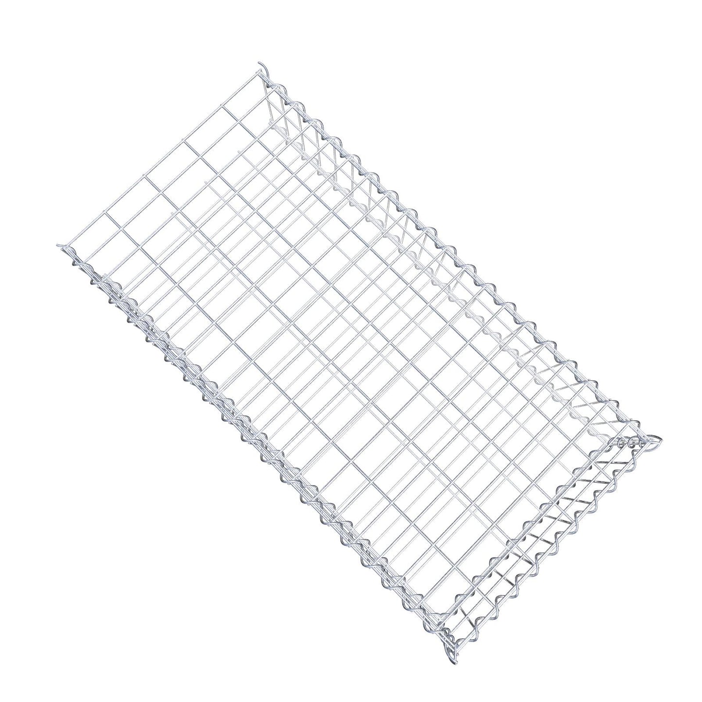 Anbaugabione Typ 2 100 cm x 20 cm x 50 cm (L x H x T), Maschenweite 5 cm x 10 cm, Spirale