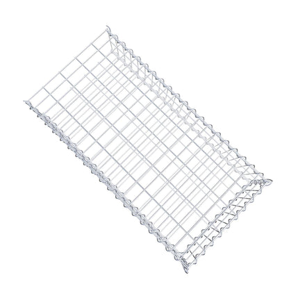 Anbaugabione Typ 2 100 cm x 20 cm x 50 cm (L x H x T), Maschenweite 5 cm x 10 cm, Spirale