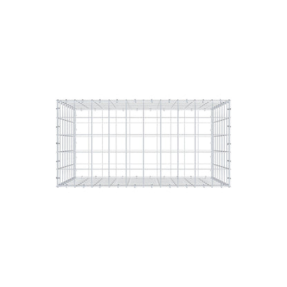 Gavión 100 cm x 80 cm x 50 cm (L x A x P), luz de malla 10 cm x 10 cm, anillo en C