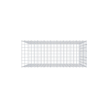 Opzetpaal type 2 100 cm x 90 cm x 40 cm, maaswijdte 5 cm x 10 cm, C-ring