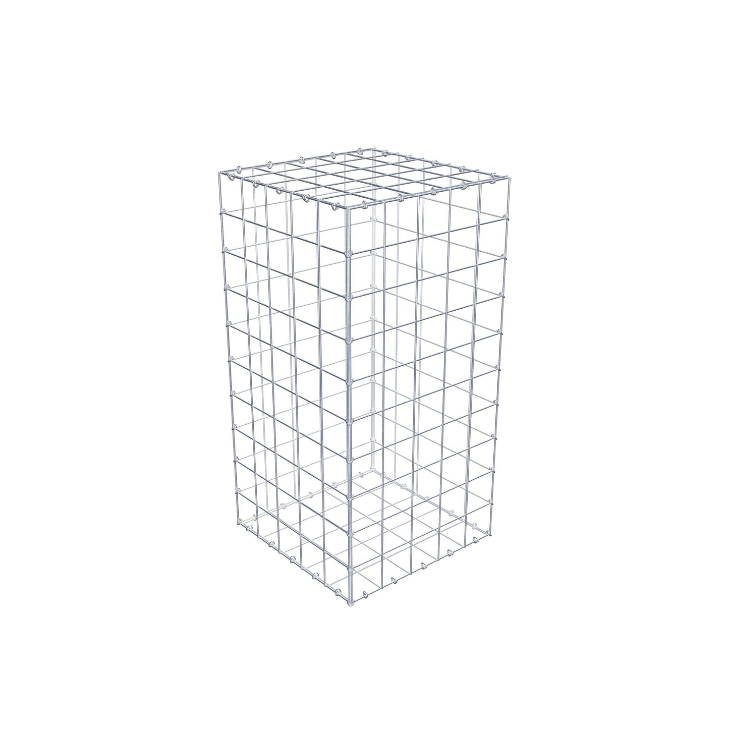 Gabion 100 cm x 50 cm x 50 cm (L x H x D), maskstorlek 10 cm x 10 cm, C-ring