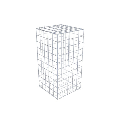 Gabion 100 cm x 50 cm x 50 cm (L x H x D), maskstorlek 10 cm x 10 cm, C-ring