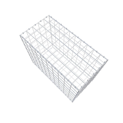 Gabione 100 cm x 80 cm x 50 cm (L x H x T), Maschenweite 10 x 10 cm, Spiralring