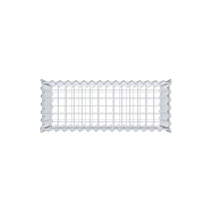 Gabião 80 cm x 40 cm x 30 cm (C x A x P), malhagem 5 cm x 5 cm, espiral