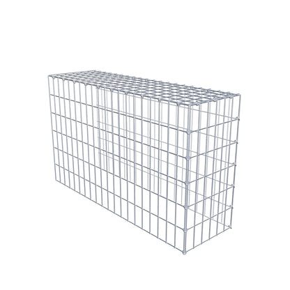 Gavión complementario de tipo 4 100 cm x 60 cm x 30 cm (L x A x P), malla 5 cm x 10 cm, anillo en C