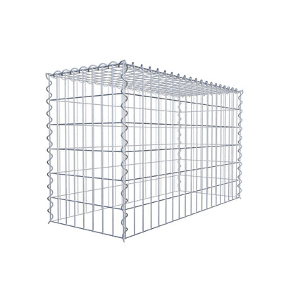 Grown-on gabion type 3 100 cm x 60 cm x 40 cm (L x H x D), mesh size 5 cm x 10 cm, spiral
