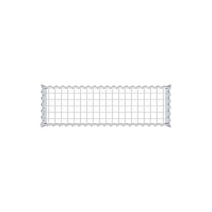 Gabbione aggiuntivo tipo 3 100 cm x 20 cm x 30 cm (L x H x P), dimensione maglia 5 cm x 5 cm, a spirale