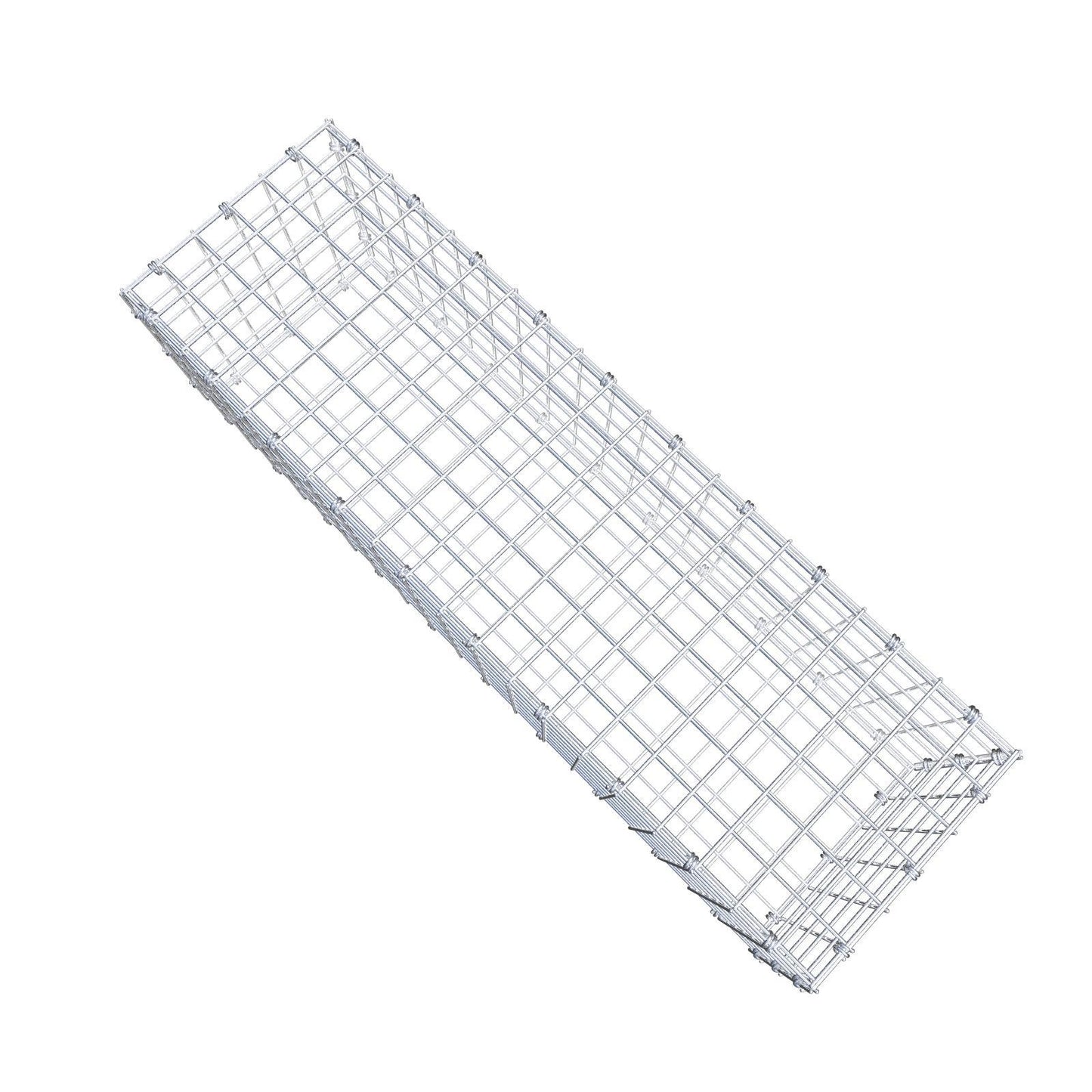 Gabione 100 cm x 30 cm x 30 cm (L x H x T), Maschenweite 5 x 5 cm, Spiralring