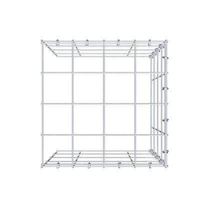 Monteret gabion type 4 40 cm x 40 cm x 40 cm (L x H x D), maskestørrelse 10 cm x 10 cm, C-ring