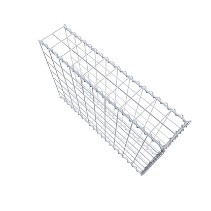 Grown-on gabion type 2 100 cm x 70 cm x 20 cm (L x H x D), mesh size 10 cm x 10 cm, spiral