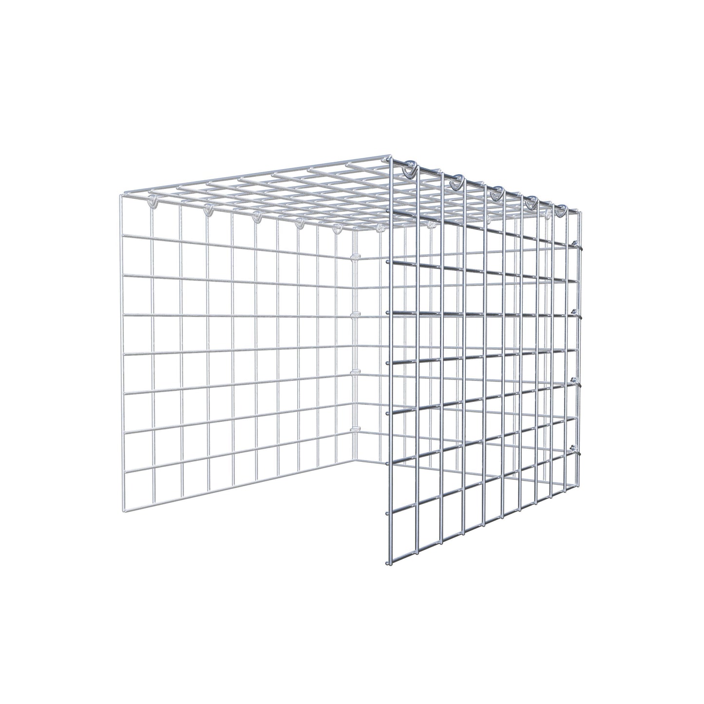 Gabião Tipo 4 50 cm x 40 cm x 40 cm (C x A x P), malhagem 5 cm x 5 cm, anel C