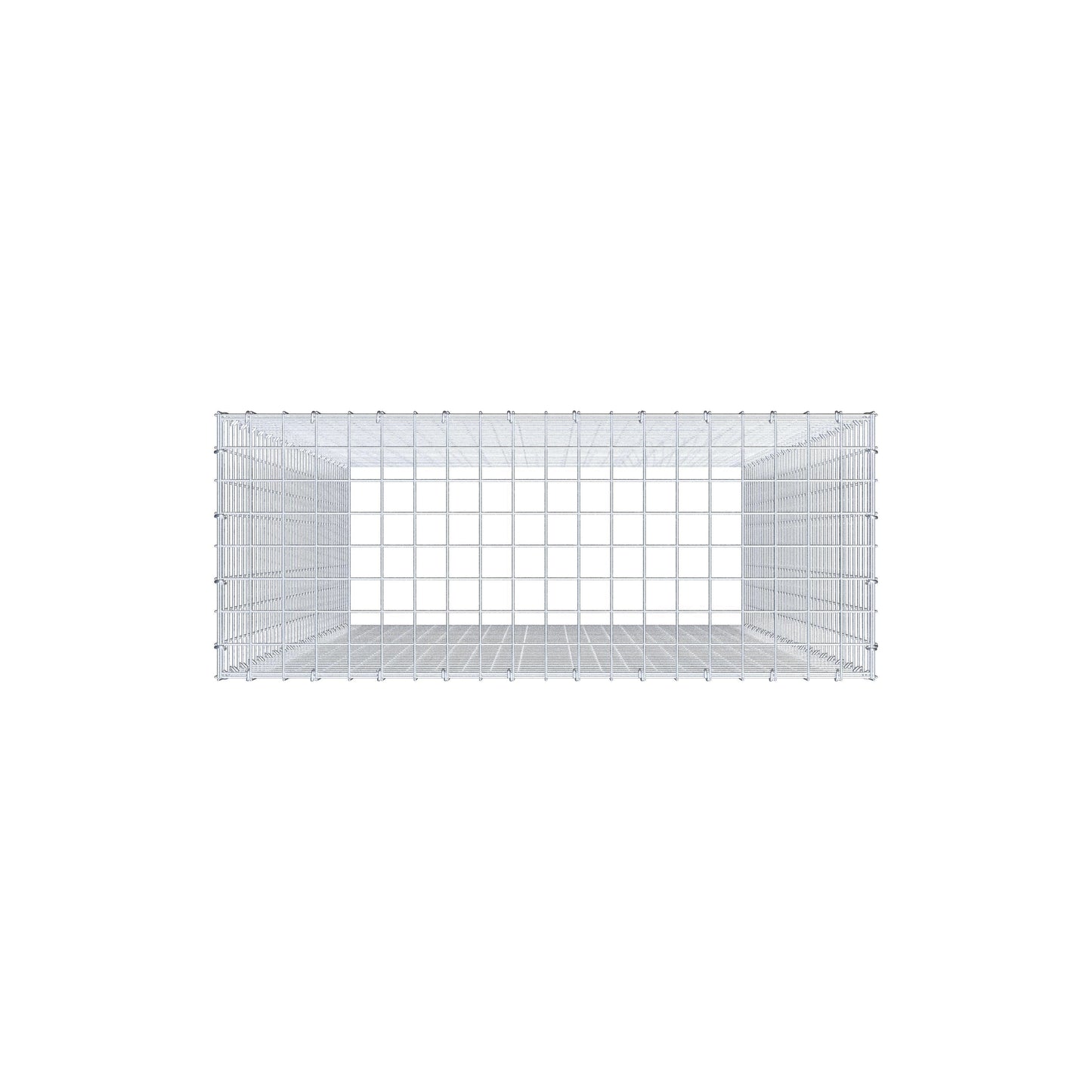 Mounted gabion type 3 200 cm x 100 cm x 40 cm (L x H x D), mesh size 5 cm x 5 cm, C-ring