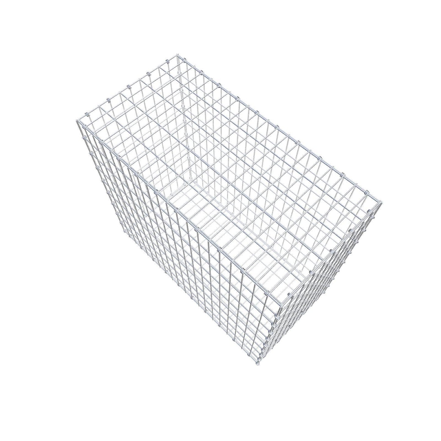 Gabion 100 cm x 90 cm x 50 cm (L x H x D), mesh size 5 x 10 cm, spiral ring