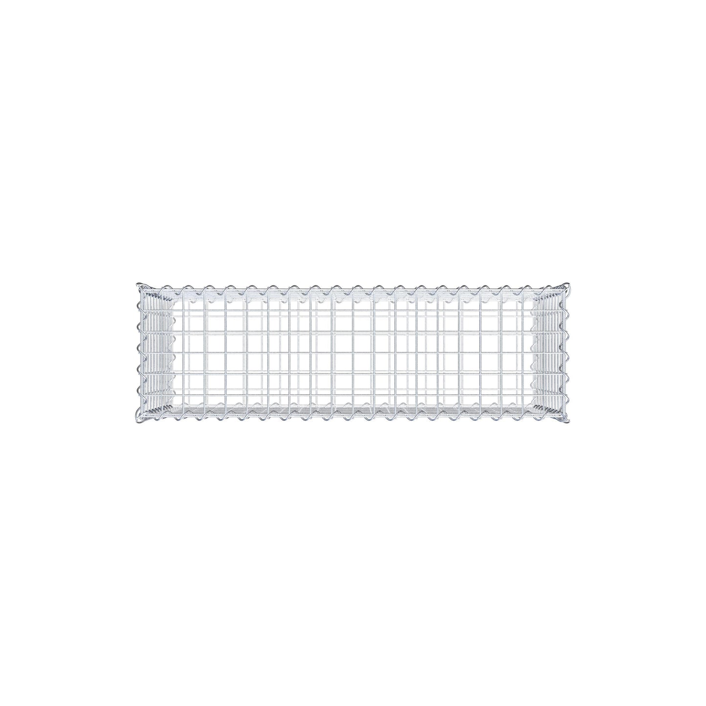 Sats med 2 gabioner 100 cm x 50 cm x 30 cm (L x H x D), maskstorlek 5 x 5 cm, spiral