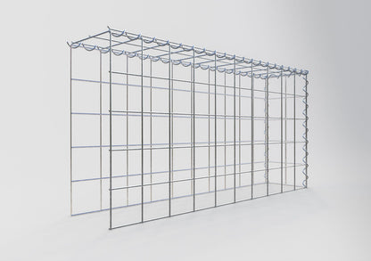 Grown-on gabion type 4 100 cm x 50 cm x 20 cm (L x H x D), mesh size 10 cm x 10 cm, spiral