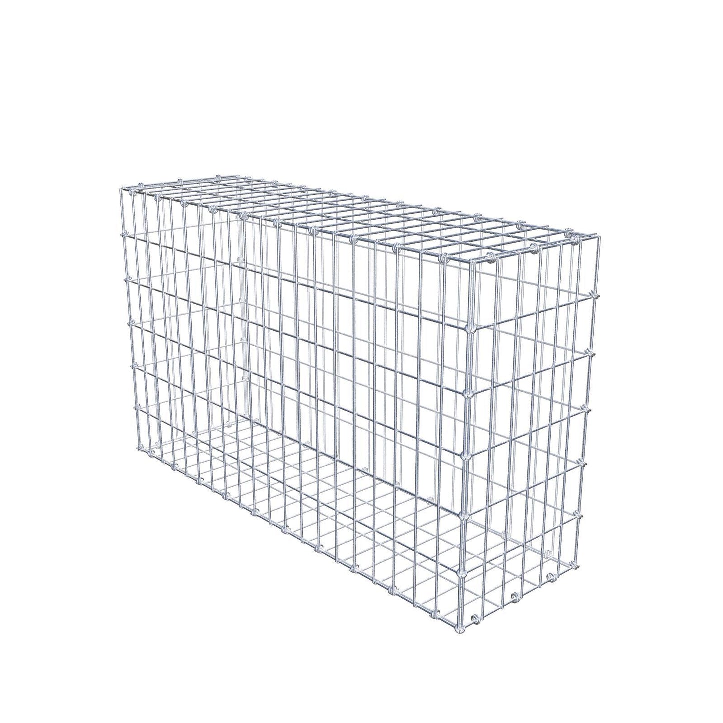 Gabion 100 cm x 60 cm x 30 cm (L x H x D), mesh size 5 x 10 cm, spiral ring