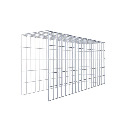 Gavión complementario de tipo 4 100 cm x 50 cm x 30 cm (largo x alto x fondo), malla 5 cm x 10 cm, anillo en C