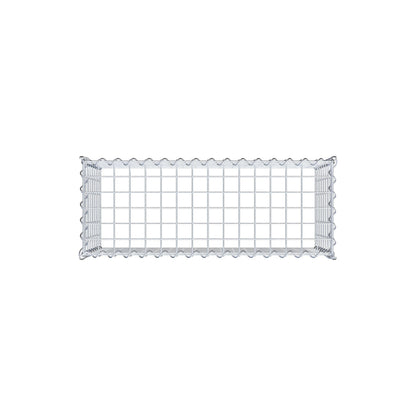 Grown-on gabion type 3 80 cm x 40 cm x 30 cm (L x H x D), mesh size 5 cm x 5 cm, spiral