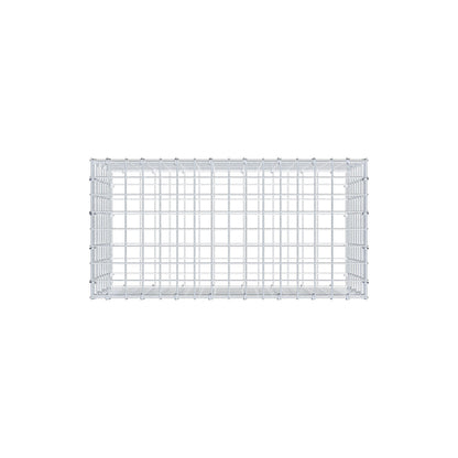 Gavión 80 cm x 40 cm x 40 cm (L x A x P), malla 5 cm x 5 cm, anillo en C