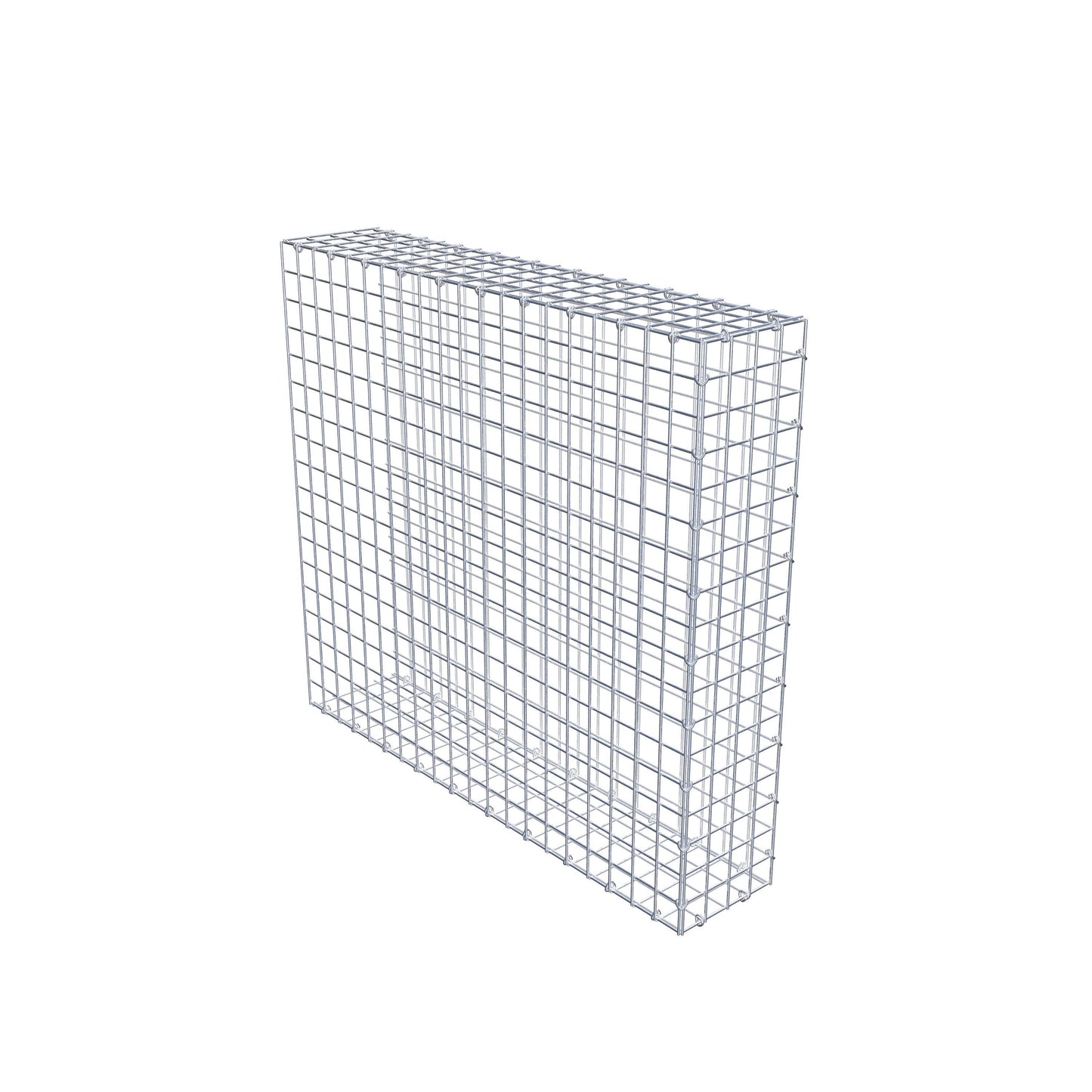 Anbaugabione Typ 2 100 cm x 90 cm x 20 cm (L x H x T), Maschenweite 5 cm x 5 cm, C-Ring