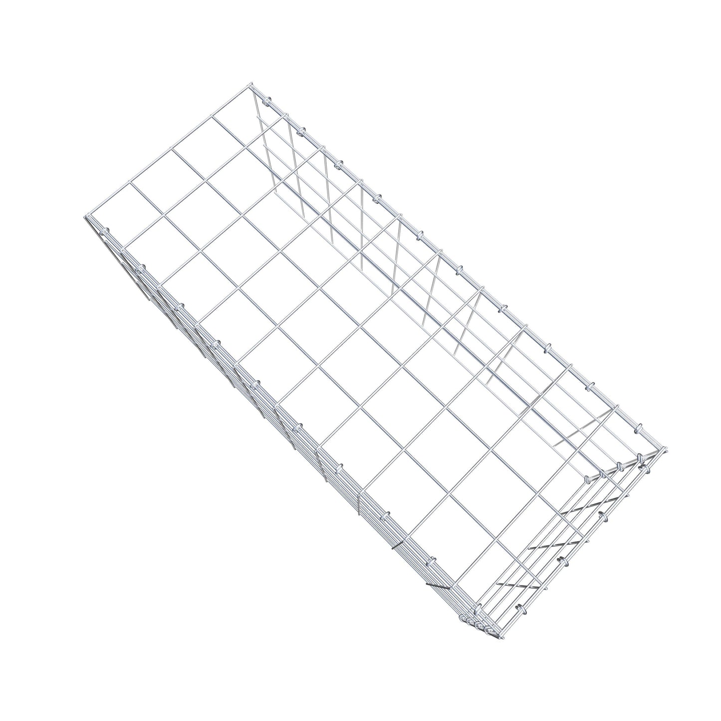 Gabbione aggiuntivo tipo 4 100 cm x 40 cm x 40 cm (L x H x P), maglia 10 cm x 10 cm, anello a C