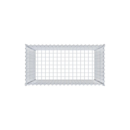 Opvokset gabion type 3 100 cm x 100 cm x 50 cm (L x H x D), maskestørrelse 5 cm x 5 cm, spiral