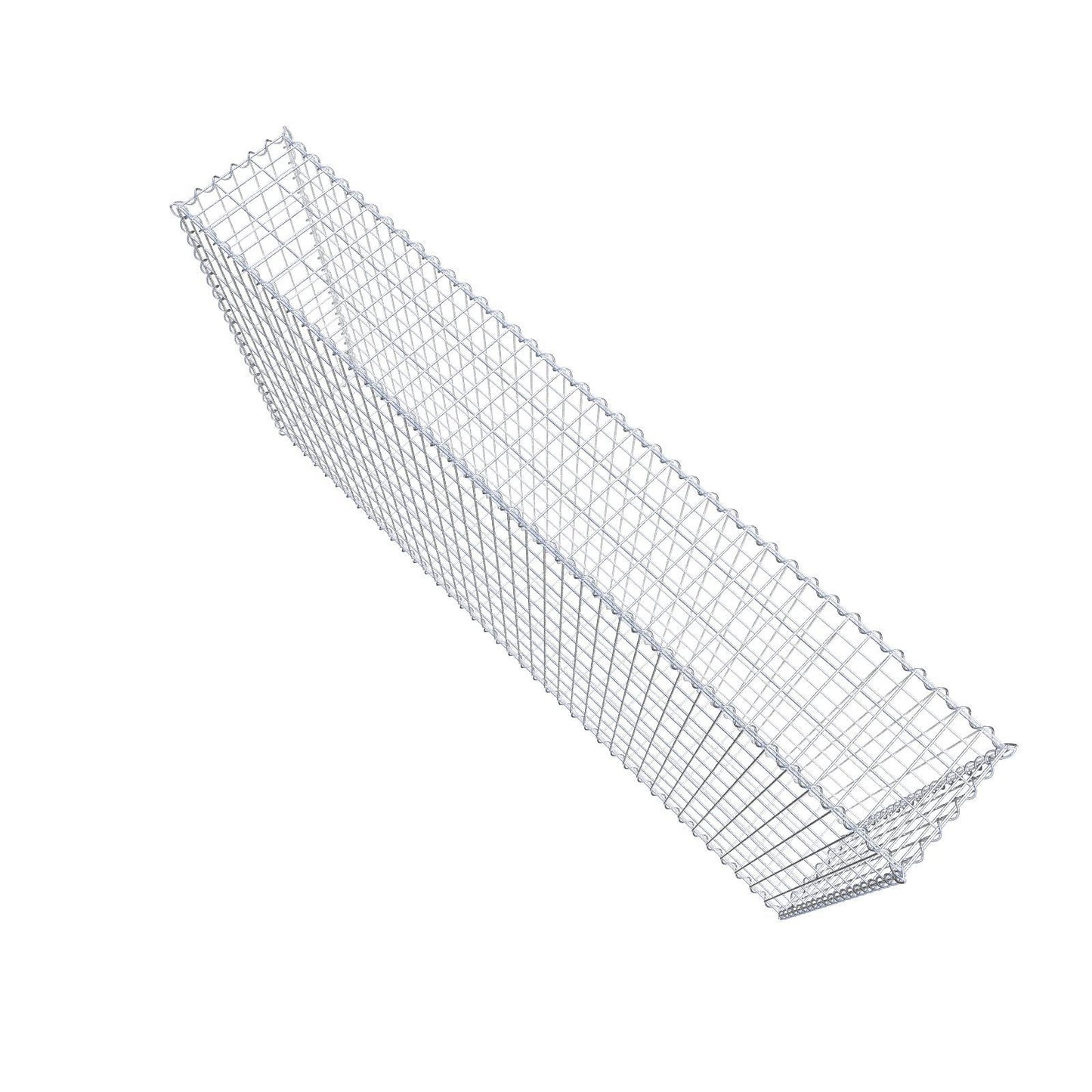 Gabbione 200 cm x 100 cm x 30 cm (L x H x P), maglia 5 cm x 10 cm, spirale
