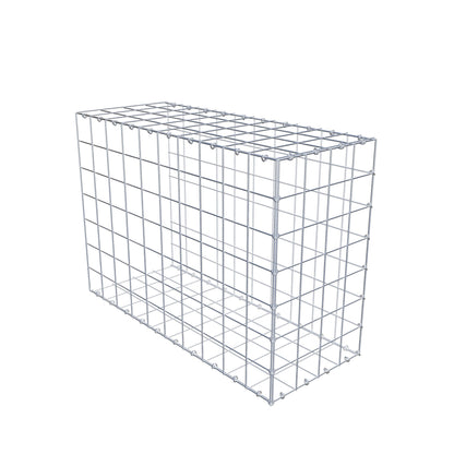 Mounted gabion type 2 100 cm x 70 cm x 40 cm (L x H x D), mesh size 10 cm x 10 cm, C-ring