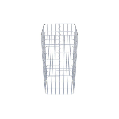 Colonna di gabbioni, angolare 37 cm x 37 cm, alta 80 cm, MW 5 cm x 10 cm