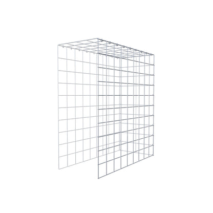 Mounted gabion type 4 100 cm x 90 cm x 40 cm (L x H x D), mesh size 10 cm x 10 cm, C-ring