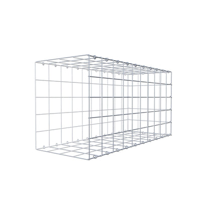 Mounted gabion type 2 100 cm x 50 cm x 40 cm (L x H x D), mesh size 10 cm x 10 cm, C-ring