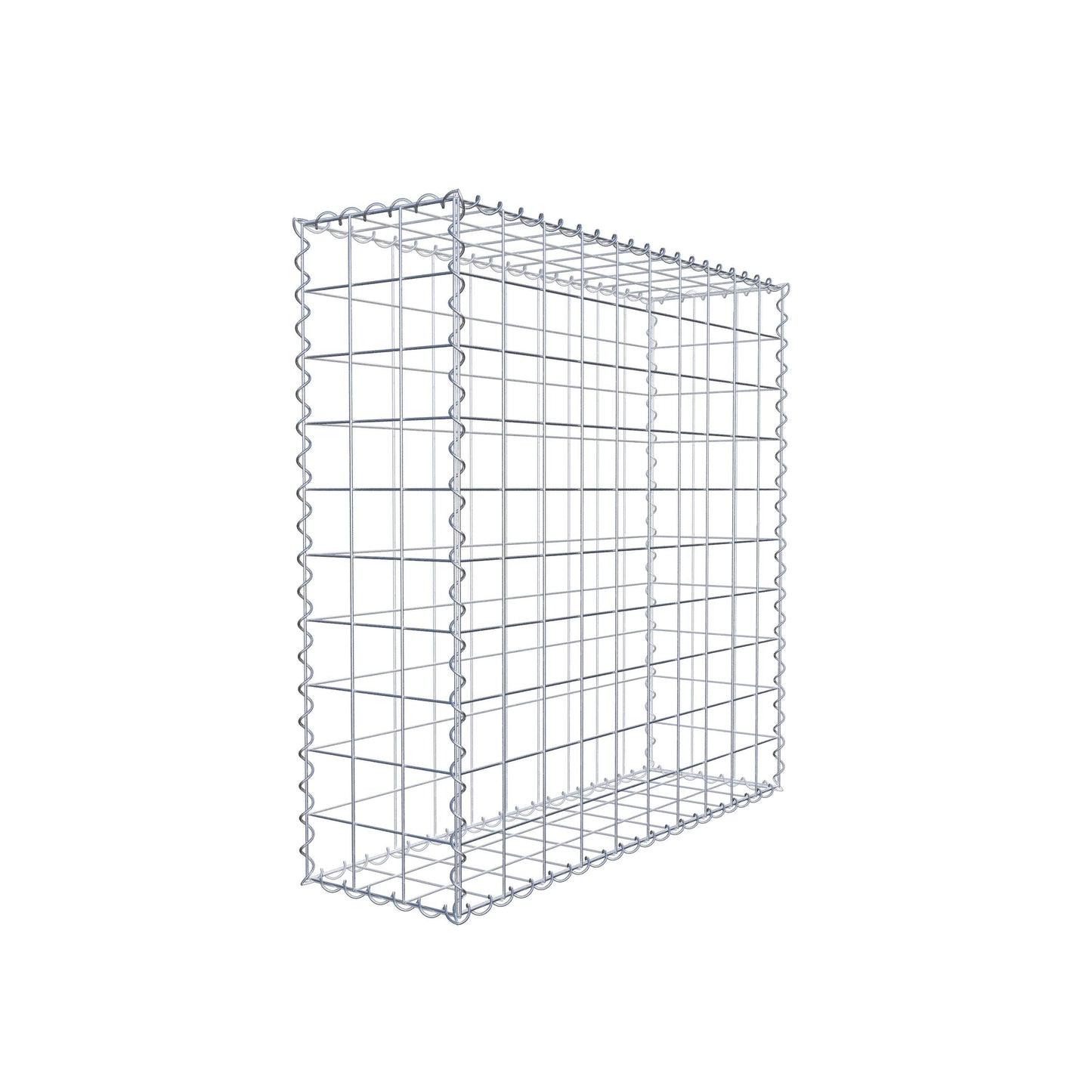Gabion 100 cm x 100 cm x 30 cm (L x H x D), maskstorlek 10 cm x 10 cm, spiral