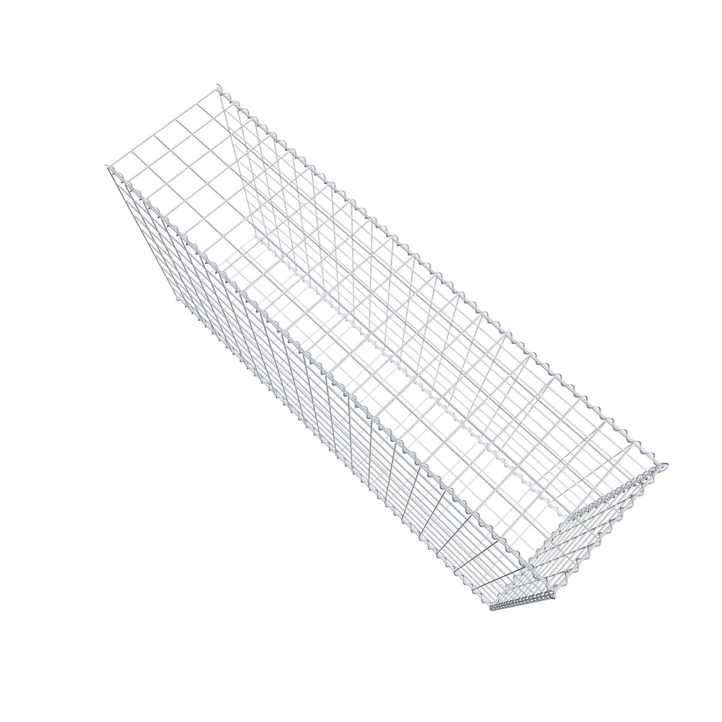 Gavión complementario tipo 2 200 cm x 100 cm x 50 cm (L x A x P), malla 10 cm x 10 cm, espiral