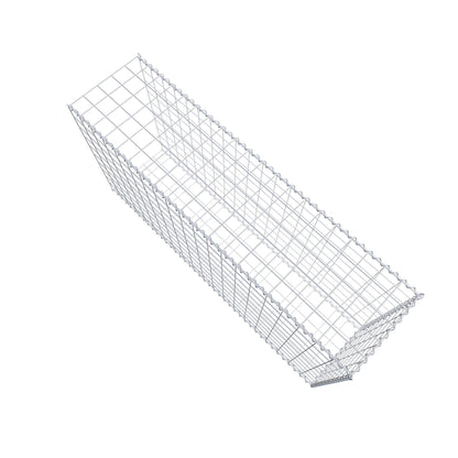 Gavión complementario tipo 2 200 cm x 100 cm x 50 cm (L x A x P), malla 10 cm x 10 cm, espiral