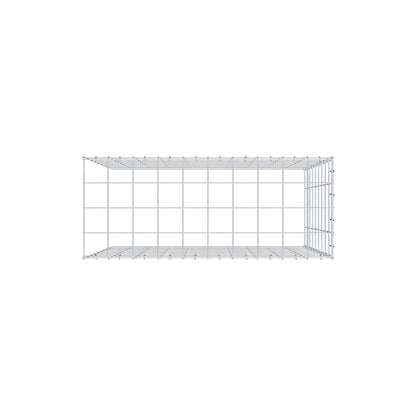Mounted gabion type 4 100 cm x 90 cm x 40 cm (L x H x D), mesh size 10 cm x 10 cm, C-ring
